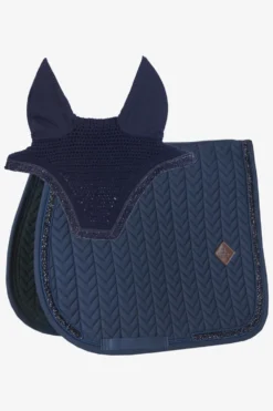 Kentucky Horsewear Kentucky Horsewear|Schabrak & Huvor-Glitter Stone Set Navy