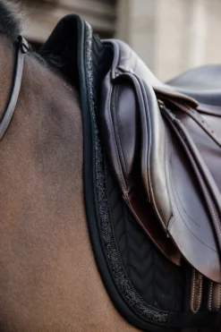 Kentucky Horsewear Kentucky Horsewear|Schabrak & Huvor-Glitter Stone Set Svart