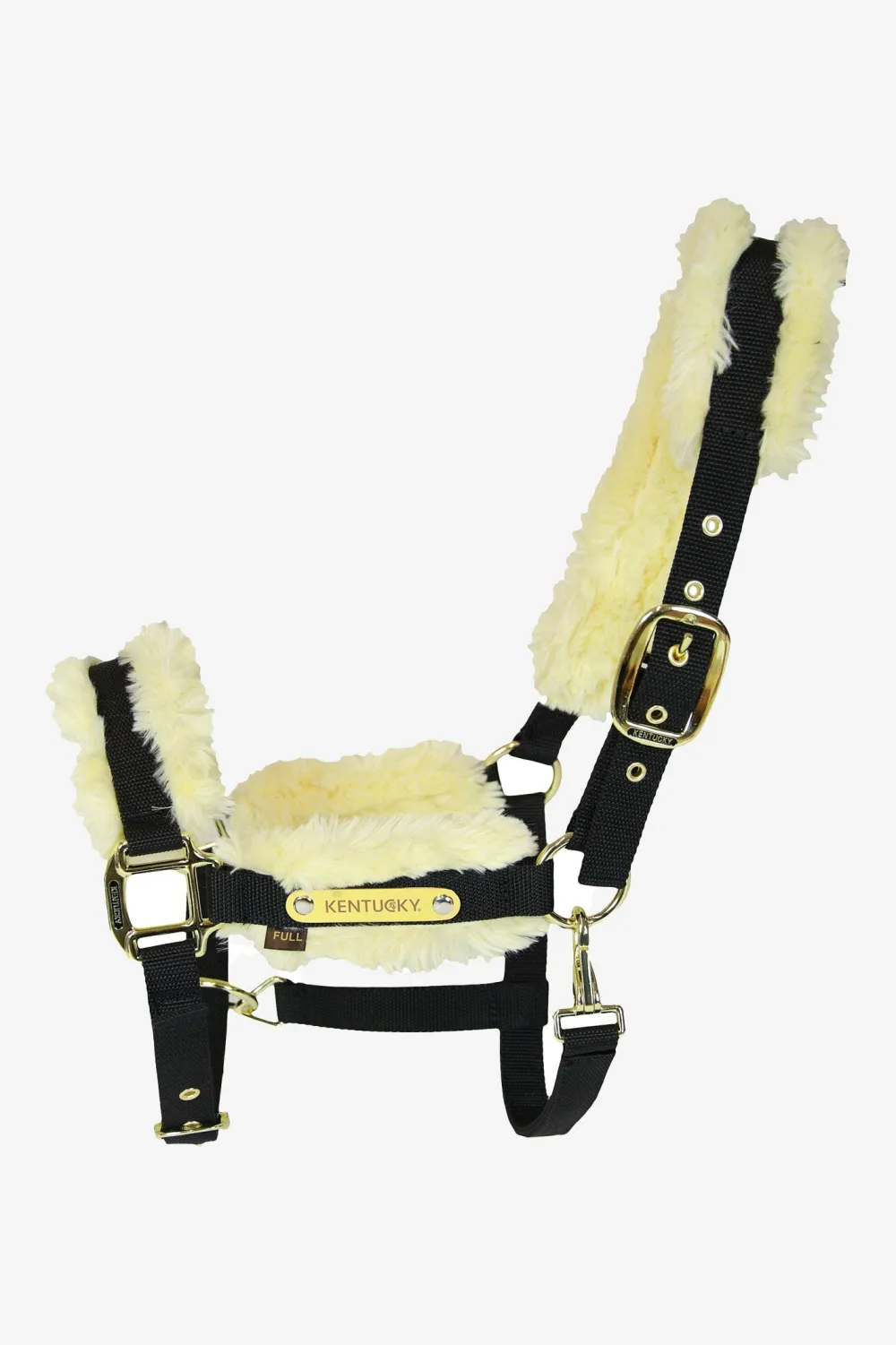 Kentucky Horsewear Grimmor & Grimskaft-Grimma Nylon/Fårskinn Creme