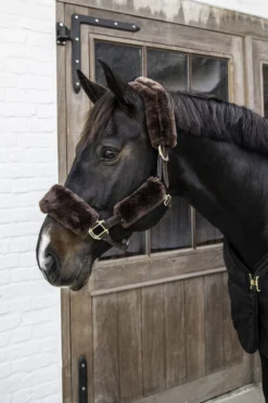 Kentucky Horsewear Kentucky Horsewear|Grimmor & Grimskaft-Grimset Fårskinn 4-pack Brun