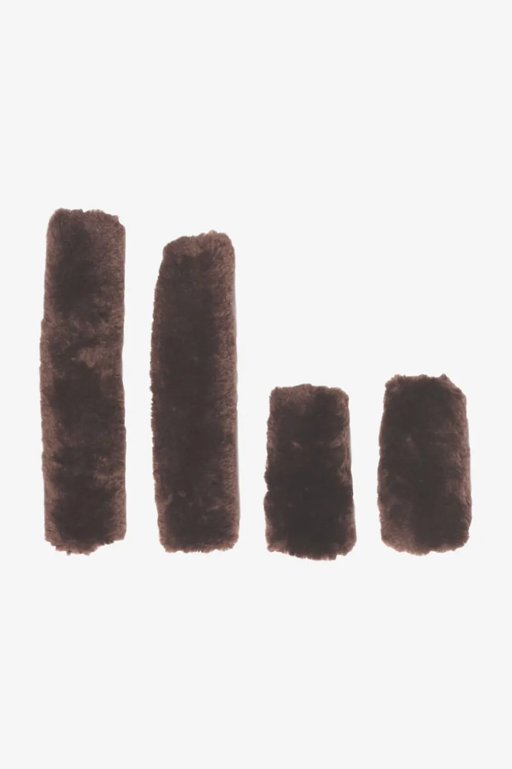 Kentucky Horsewear Kentucky Horsewear|Grimmor & Grimskaft-Grimset Fårskinn 4-pack Brun