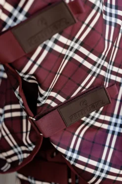 Kentucky Horsewear Hästtäcken & Flughuvor|Kentucky Horsewear-Has Cofort 100g Bordeaux/Rutig