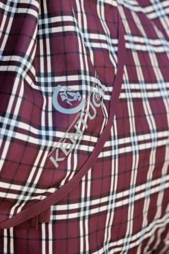 Kentucky Horsewear Hästtäcken & Flughuvor|Kentucky Horsewear-Has Cofort 100g Bordeaux/Rutig