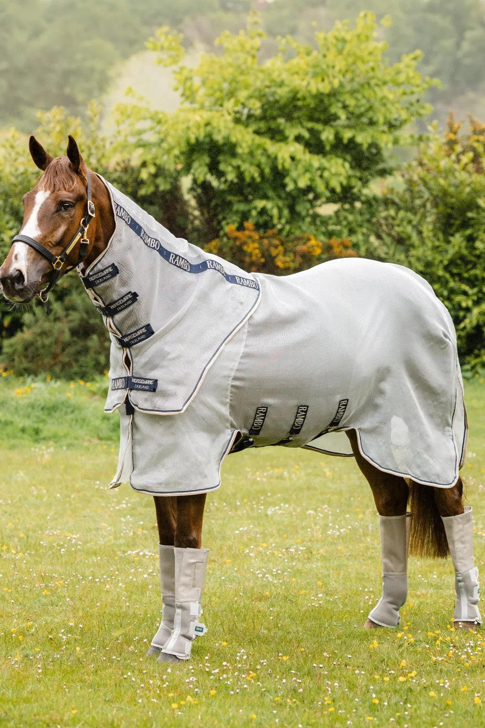 Horseware Horseware|Flugskydd-Ha ti Rabo Protector Fugtäcke iver/Navy