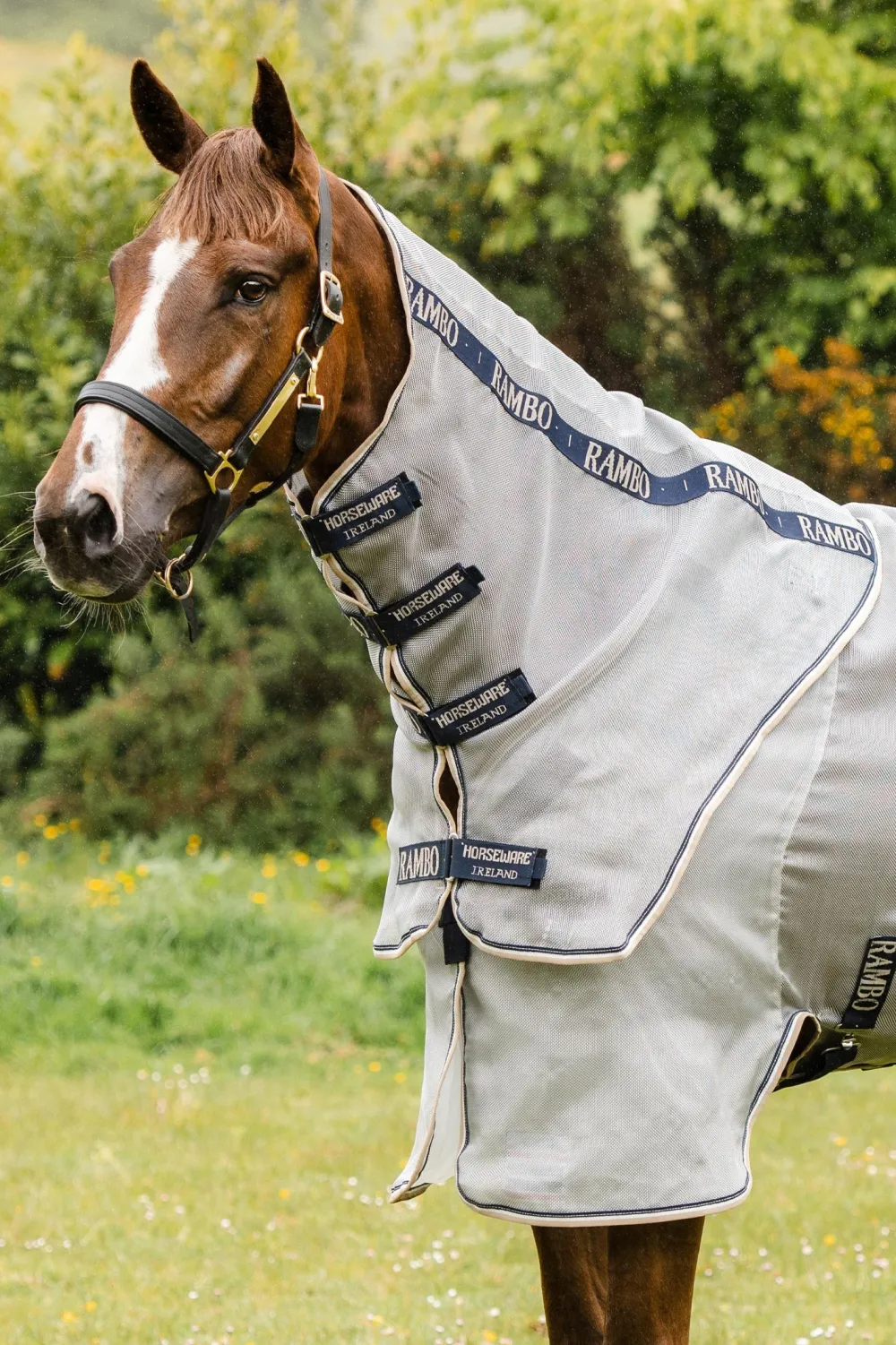 Horseware Horseware|Flugskydd-Ha ti Rabo Protector Fugtäcke iver/Navy