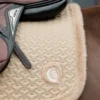 Kentucky Horsewear Kentucky Horsewear|Schabrak & Huvor-Hoppschabrak Fuskpäls Beige
