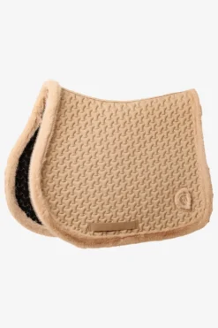 Kentucky Horsewear Kentucky Horsewear|Schabrak & Huvor-Hoppschabrak Fuskpäls Beige
