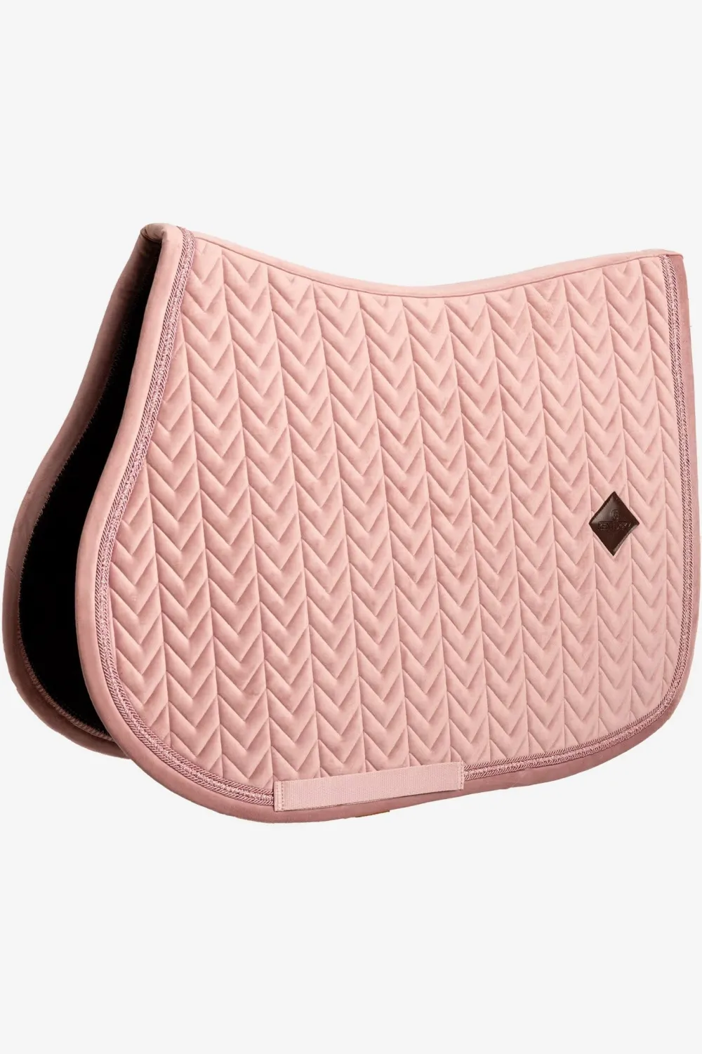 Kentucky Horsewear Kentucky Horsewear|Schabrak & Huvor-Hoppschabrak Velvet Mini Pearls Old Rose