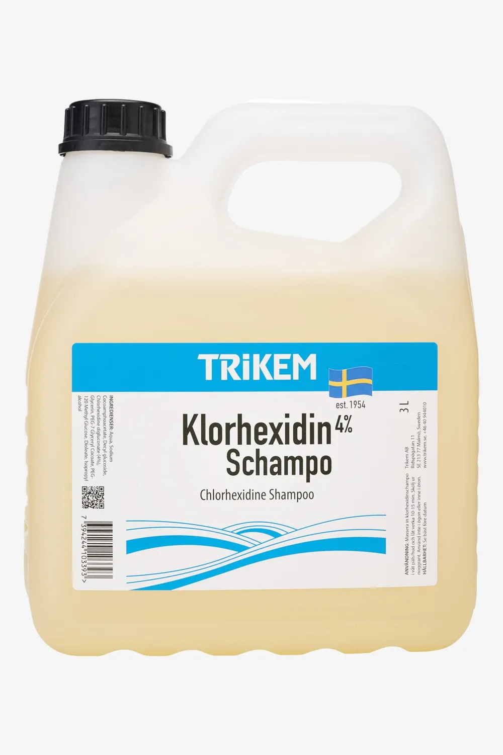 Trikem Skötsel & Hästvård|Trikem-Hästschampo Klorhexidin 3L