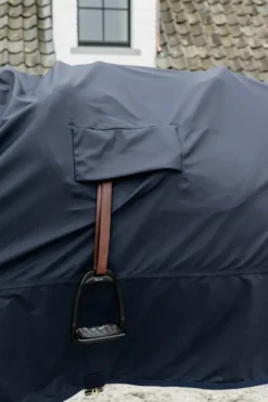 Kentucky Horsewear Hästtäcken & Flughuvor|Kentucky Horsewear-Hurricane Ridregntäcke Navy