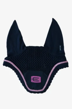 Equiline Schabrak & Huvor|Equiline-Huva Kim E-logga Svart E75 P111 Glitter Rosa/Glitter Svart