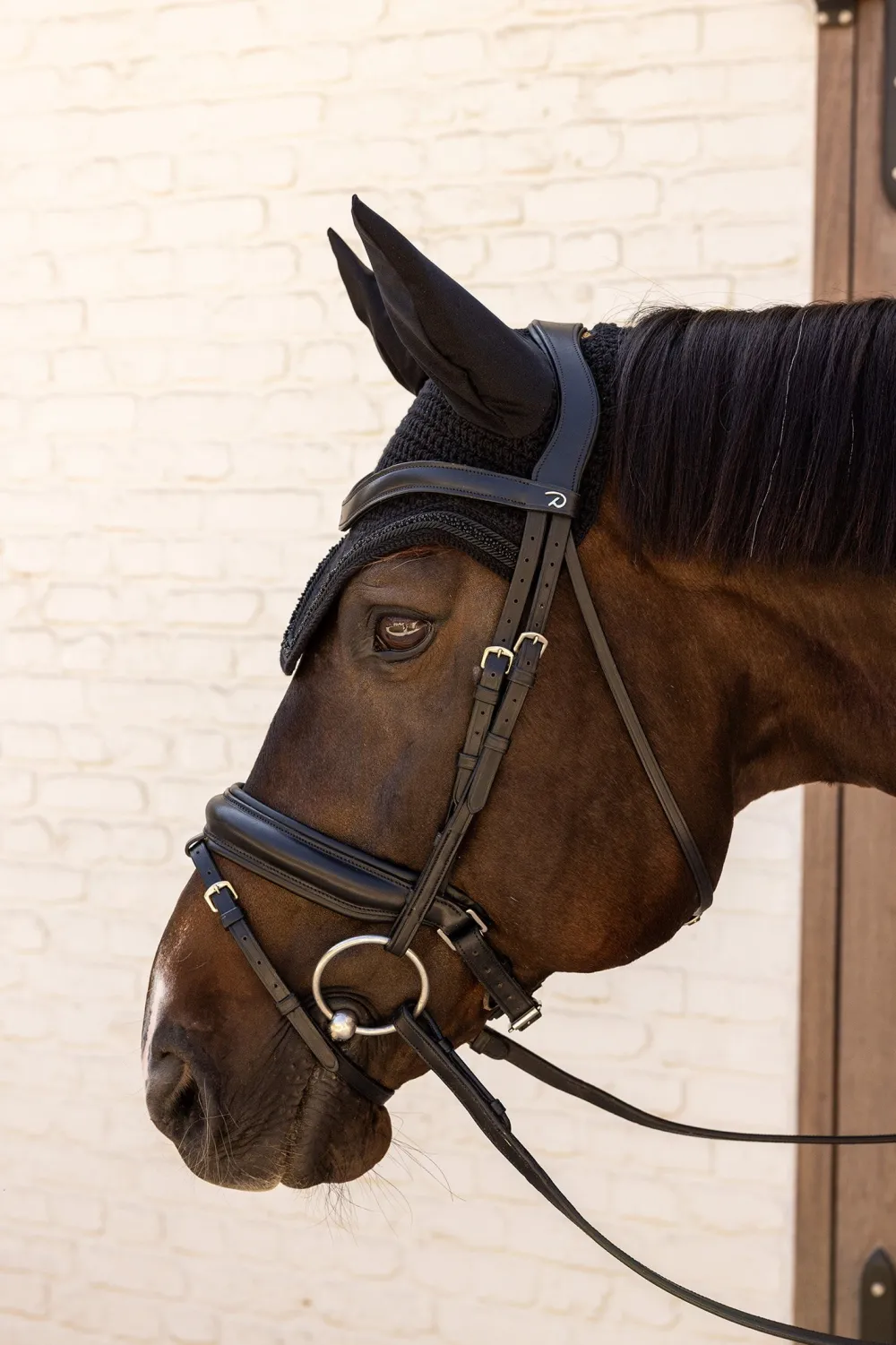 Kentucky Horsewear Kentucky Horsewear|Schabrak & Huvor-Huva Velvet Mini Pearls Svart