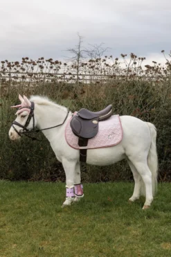 Kentucky Horsewear Kentucky Horsewear|Schabrak & Huvor-Huva Wellington Enhörning Glitter Ljusrosa