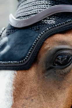 Kentucky Horsewear Schabrak & Huvor-Huva Wellington Velvet Pearls Svart