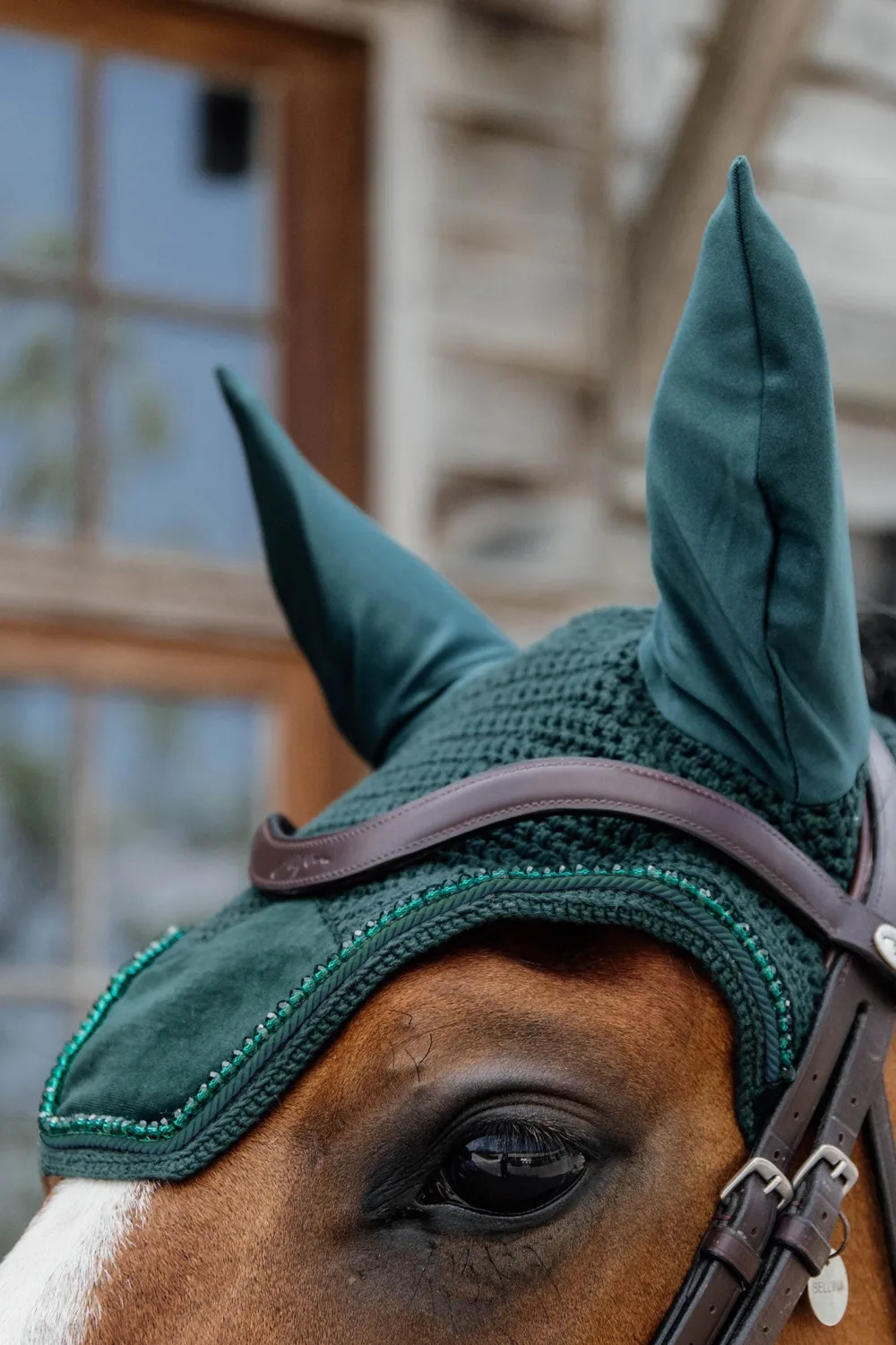 Kentucky Horsewear Kentucky Horsewear|Schabrak & Huvor-Huva Wellington Velvet Pearls Pine Green