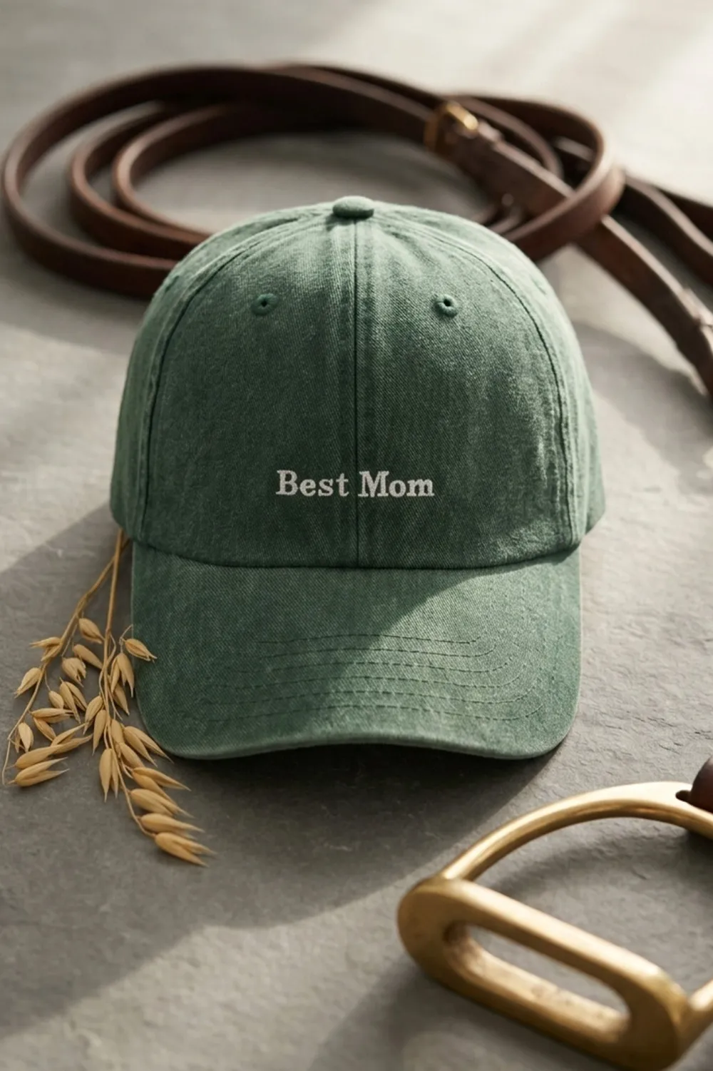 Svensk Ridsport Kepsar & Skärp-Keps Best Mom Grön