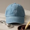 Svensk Ridsport Kepsar & Skärp-Keps Hjärta Denim