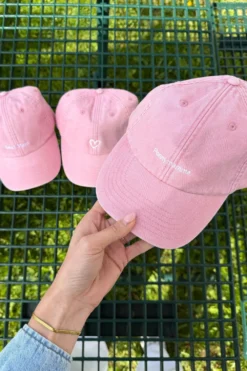 Svensk Ridsport Kepsar & Skärp-Keps Tvättad Bomull Ponnymamma Dusty Pink