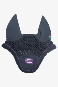 Equiline Schabrak & Huvor|Equiline-Kim Huva E-Logga E11 P101 Navy/Lila/Vit