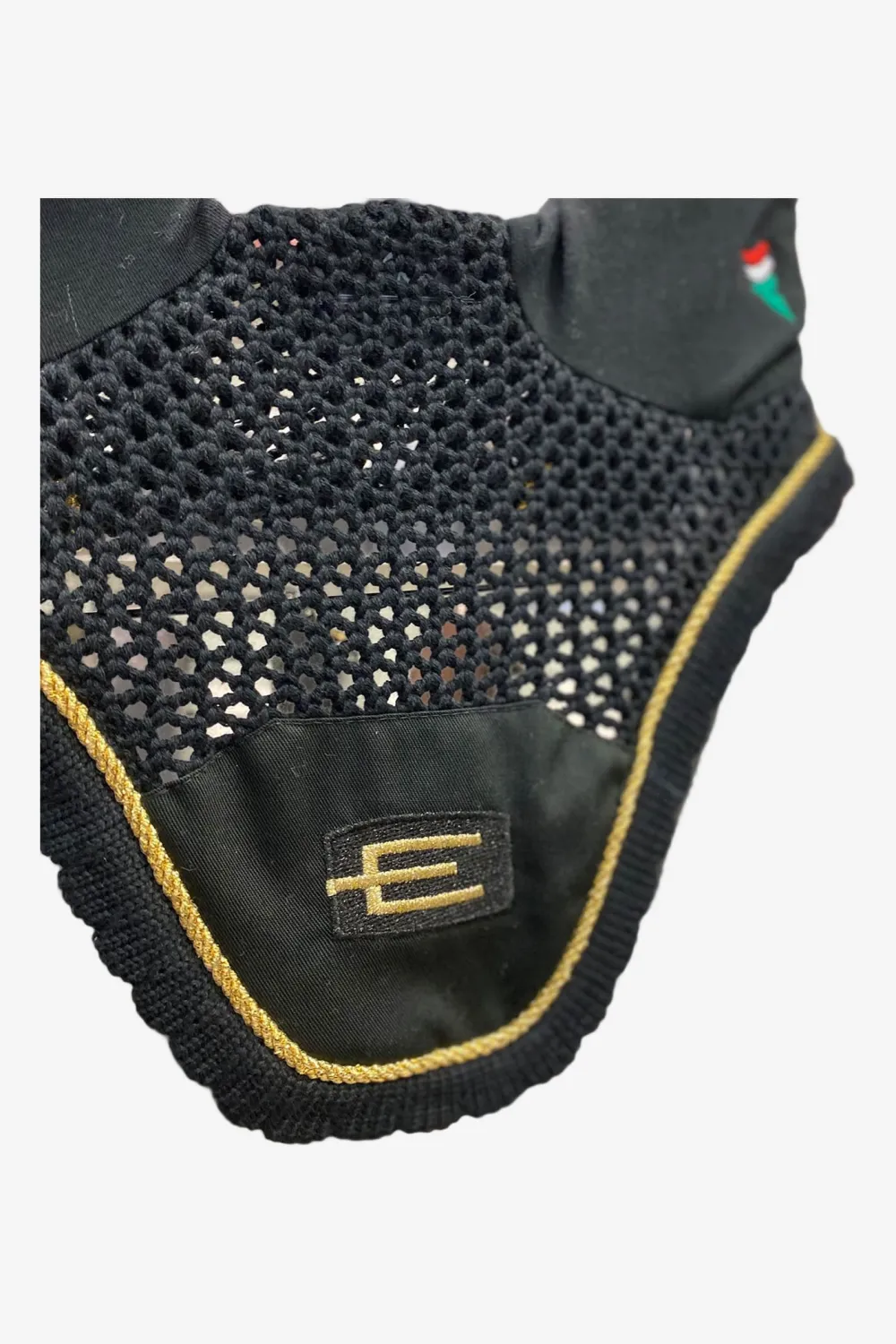 Equiline Schabrak & Huvor|Equiline-Kim Huva E-Logga E23 P358 Svart/Guld