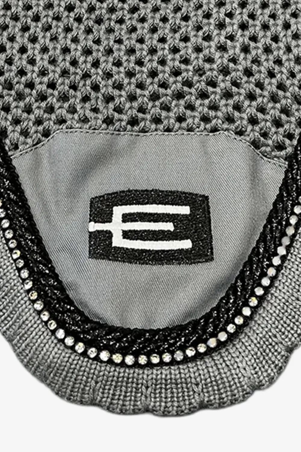 Equiline Schabrak & Huvor|Equiline-Kim Huva E-Logga E20 S006 P112 Grå Svart/Vit