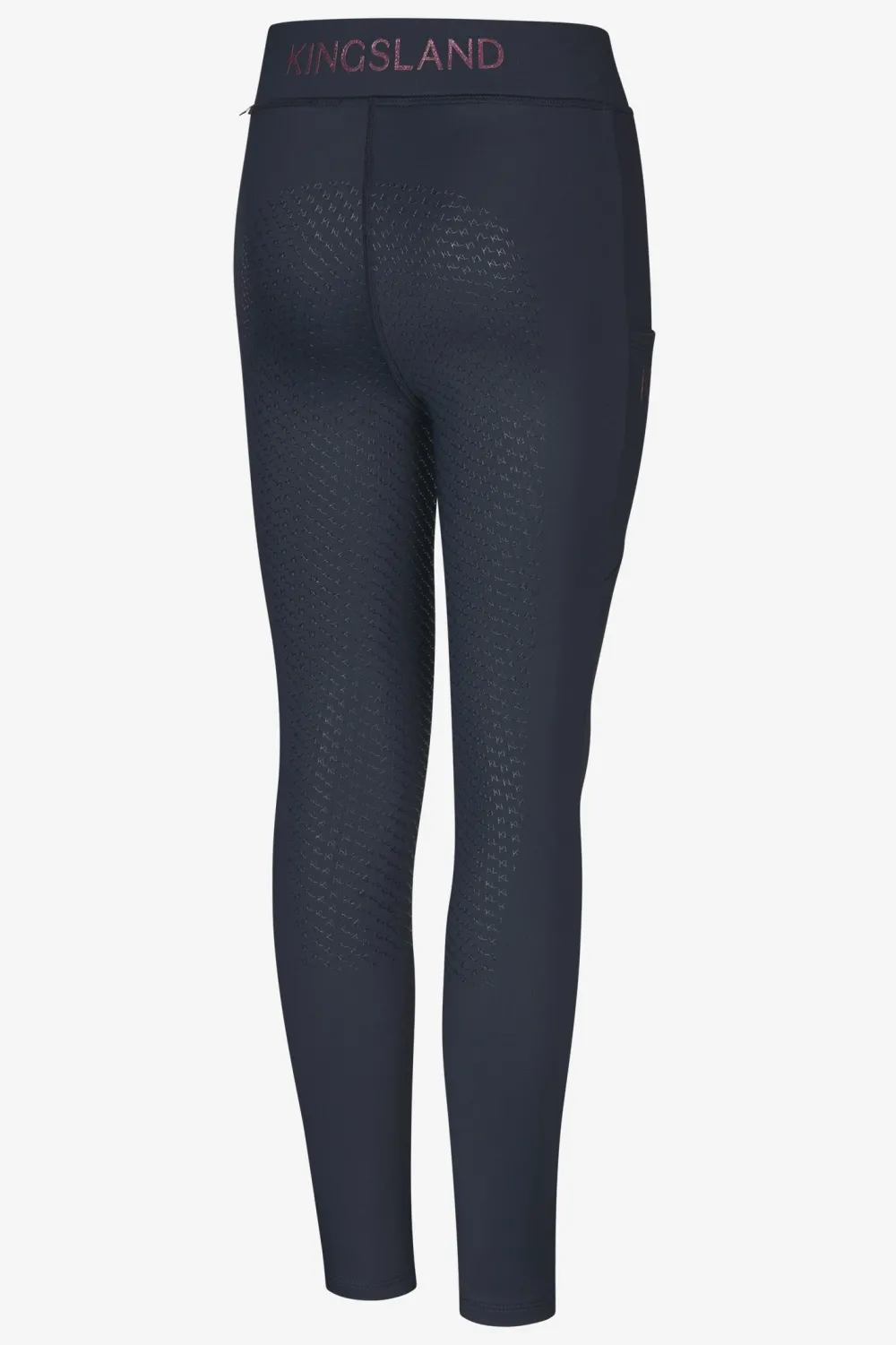 Barn Kingsland Kingsland|Ridbyxor & Tights-KLMelody Ridtights Junior Full Grip Navy