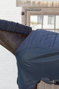 Kentucky Horsewear Hästtäcken & Flughuvor|Kentucky Horsewear-Kombo Cooler Fleecetäcke Navy