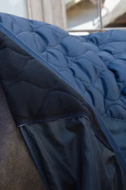 Kentucky Horsewear Hästtäcken & Flughuvor|Kentucky Horsewear-Kombo Cooler Fleecetäcke Navy