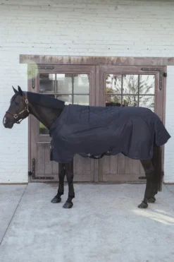 Kentucky Horsewear Hästtäcken & Flughuvor|Kentucky Horsewear-Kombo Cooler Fleecetäcke Navy