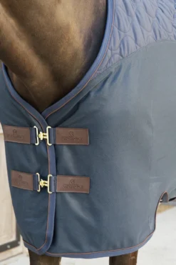 Kentucky Horsewear Hästtäcken & Flughuvor|Kentucky Horsewear-Kombo Cooler Fleecetäcke Navy