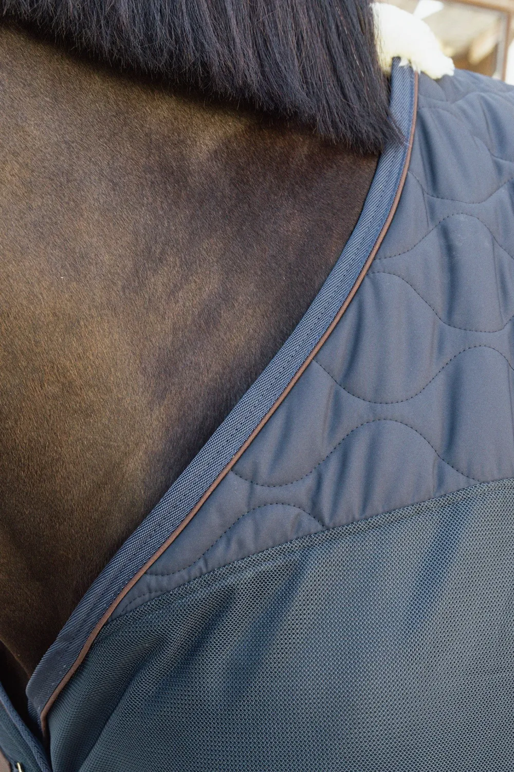 Kentucky Horsewear Hästtäcken & Flughuvor|Kentucky Horsewear-Kombo Cooler Fleecetäcke Navy