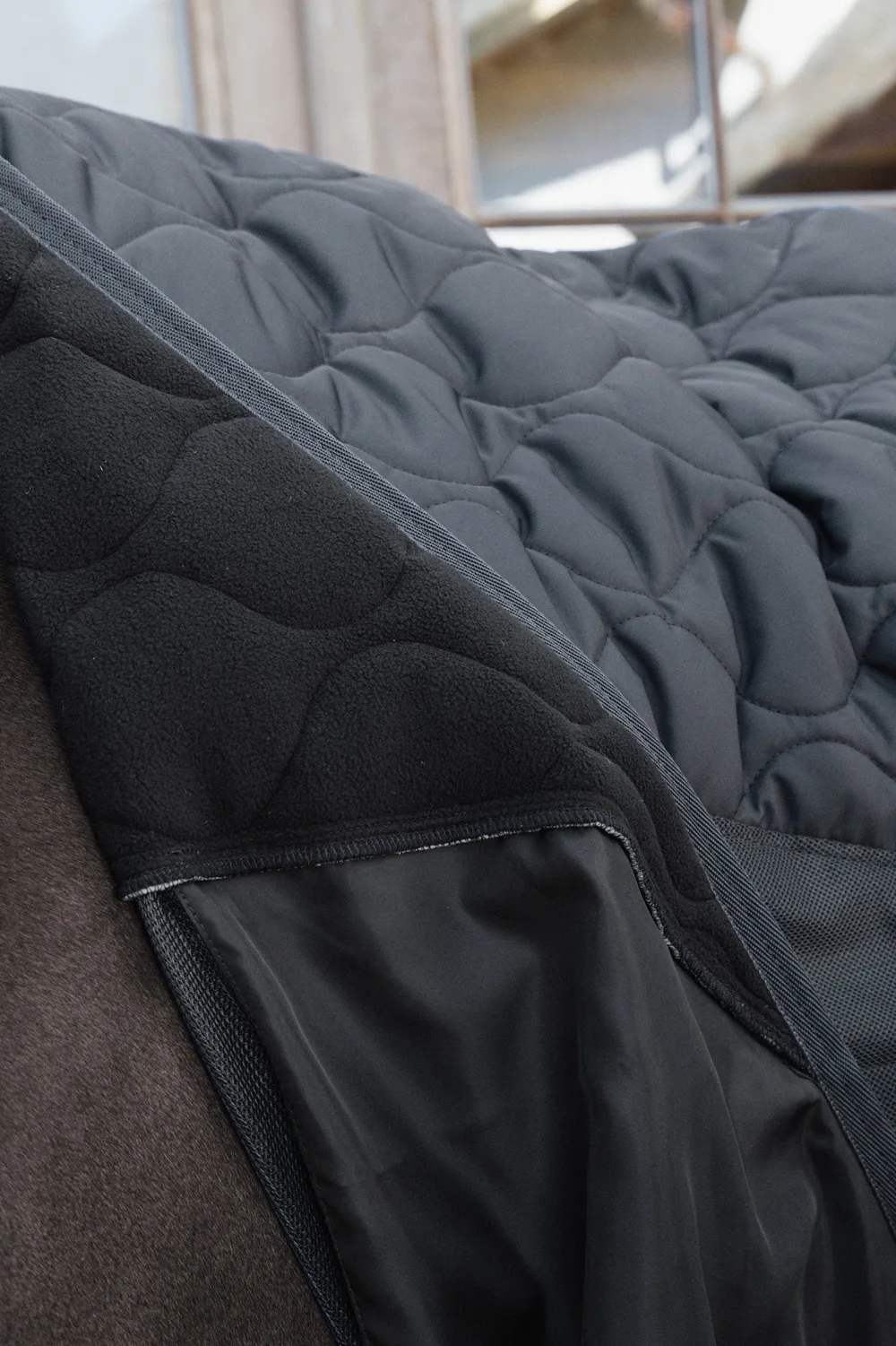 Kentucky Horsewear Kentucky Horsewear-Kombo Cooler Fleecetäcke Svart