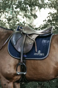 Kentucky Horsewear Schabrak & Huvor-Läder Hoppschabrak Navy