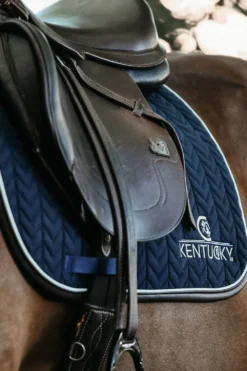 Kentucky Horsewear Schabrak & Huvor-Läder Hoppschabrak Navy