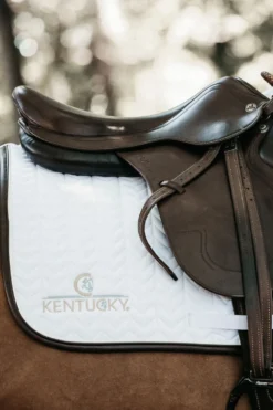 Kentucky Horsewear Kentucky Horsewear|Schabrak & Huvor-Läder Hoppschabrak Vit