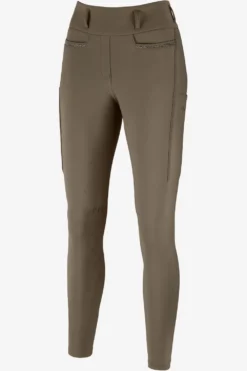 Pikeur Pikeur|Ridbyxor & Tights-Linnett Vintertights Slate Brown