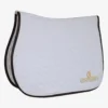 Kentucky Horsewear Schabrak & Huvor-Logo Hoppschabrak Vit/Vit/Brun