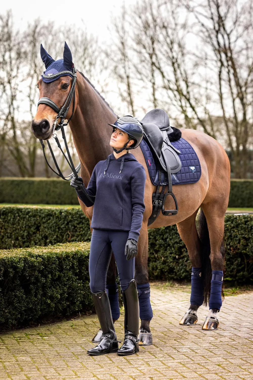 LeMieux Schabrak & Huvor|Lemieux-oire Cassic Dressyrschabrak Navy