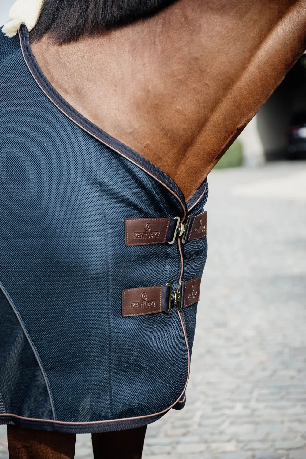 Kentucky Horsewear Flugskydd-Mesh Combo Coolertäcke Navy