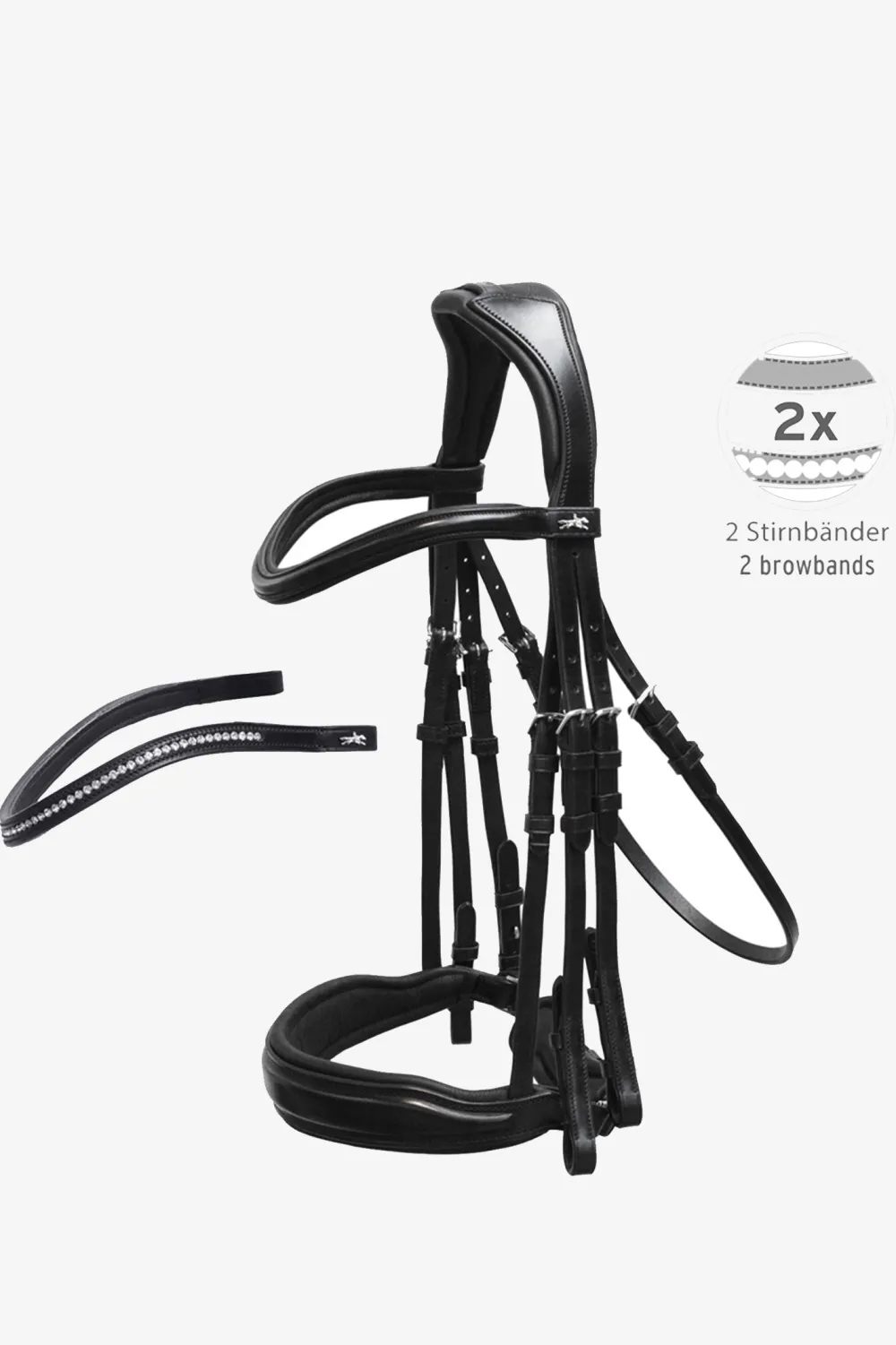 Schockemöhle Träns & Pannband|Schockemöhle-Milan Kandarträns