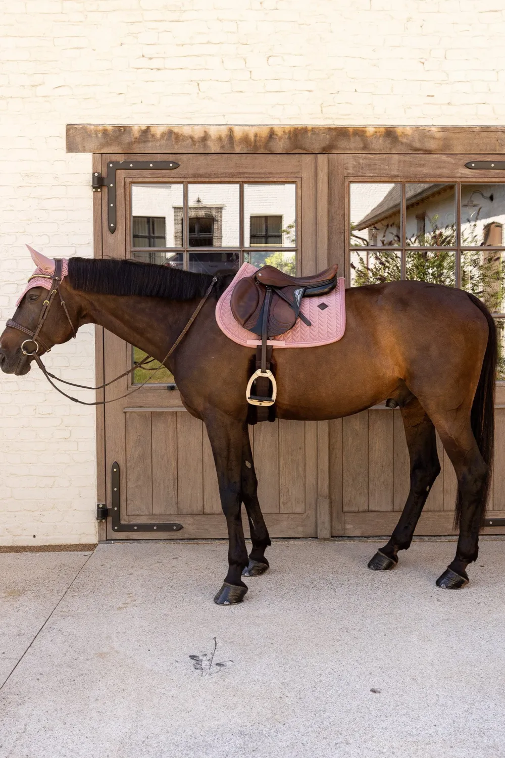 Kentucky Horsewear Kentucky Horsewear|Schabrak & Huvor-Mini Pearl Set Old Rose