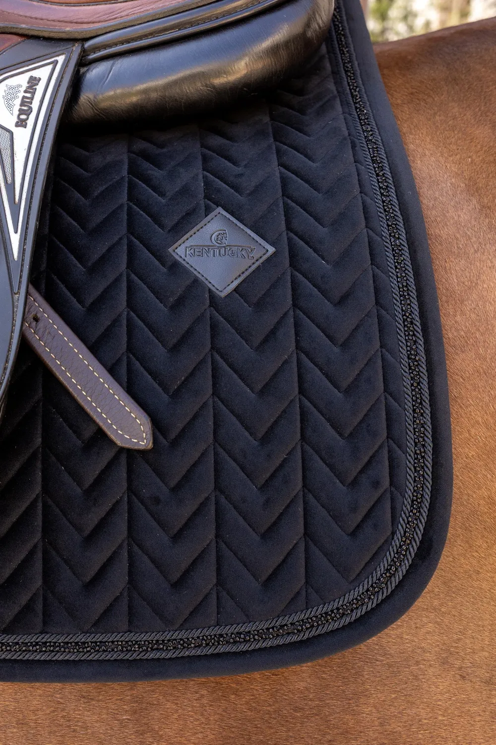 Kentucky Horsewear Kentucky Horsewear|Schabrak & Huvor-Mini Pearl Set Svart
