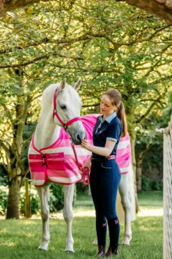 Horseware Hästtäcken & Flughuvor|Horseware-Newmarket Ponny Fleecetäcke Witney Pink