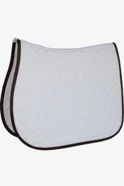 Kentucky Horsewear Kentucky Horsewear|Schabrak & Huvor-No Logo Schabrak Vit/Vit/Brun