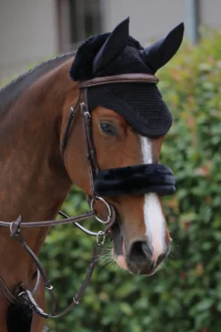 Kentucky Horsewear Träns & Pannband|Kentucky Horsewear-Nosludd Fårskinn Svart
