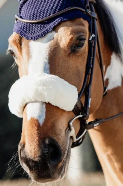 Kentucky Horsewear Träns & Pannband|Kentucky Horsewear-Nosskydd Fårskinn Natur