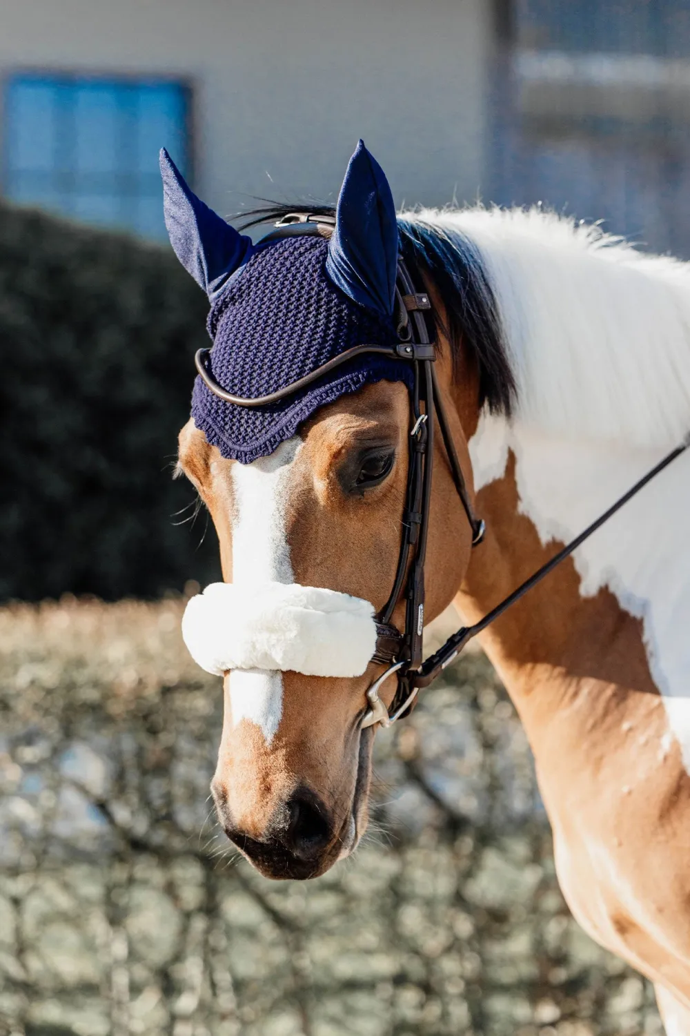 Kentucky Horsewear Träns & Pannband|Kentucky Horsewear-Nosskydd Fårskinn Natur