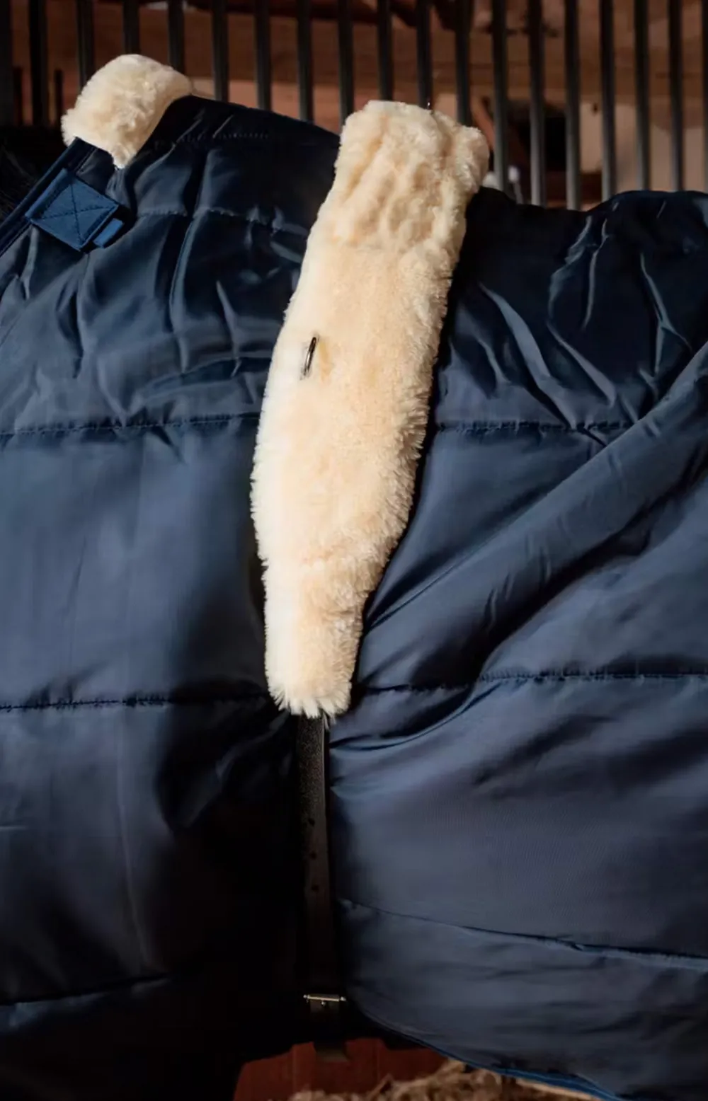 Kentucky Horsewear Kentucky Horsewear|Tömkörning & Longering-Nylongjord Fårskinn Svart