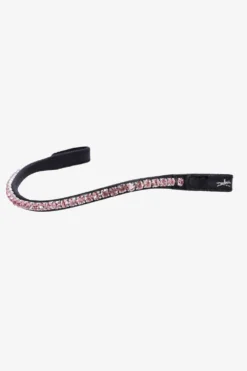 Schockemöhle Träns & Pannband|Schockemöhle-Pannband Siena Svart/Light Pink