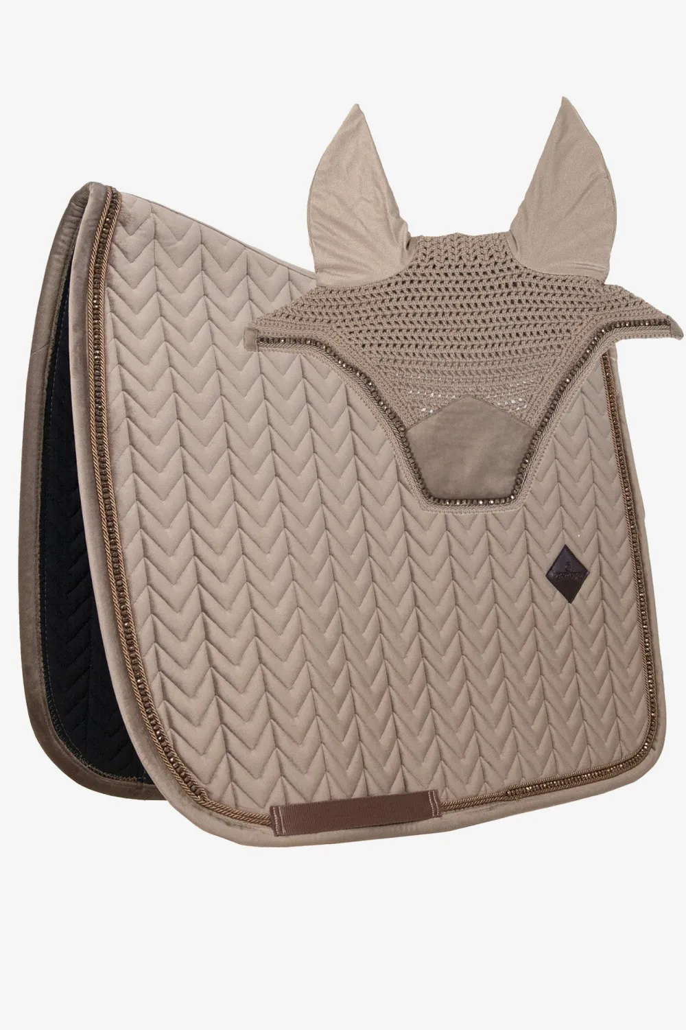 Kentucky Horsewear Kentucky Horsewear|Schabrak & Huvor-Pearl Set Beige